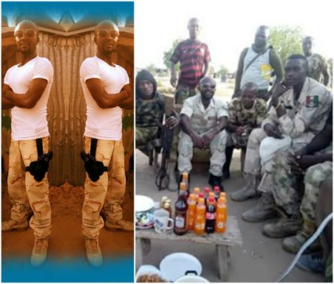 A NIGERIA SOLDER SHARE PHOTO OF HIM CELEBRATING HIS 4TH BIRTH DAY AT THE WAR FRONT
